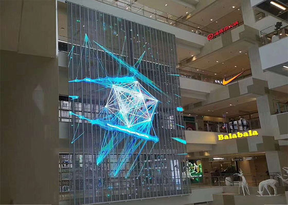 Tủ nhôm màn hình kính LED trong suốt 1000x500mm mô-đun