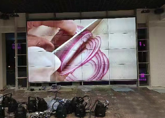 Màn hình tường video lớn 46 inch, 3x3 LED Video Wall thẳng xuống